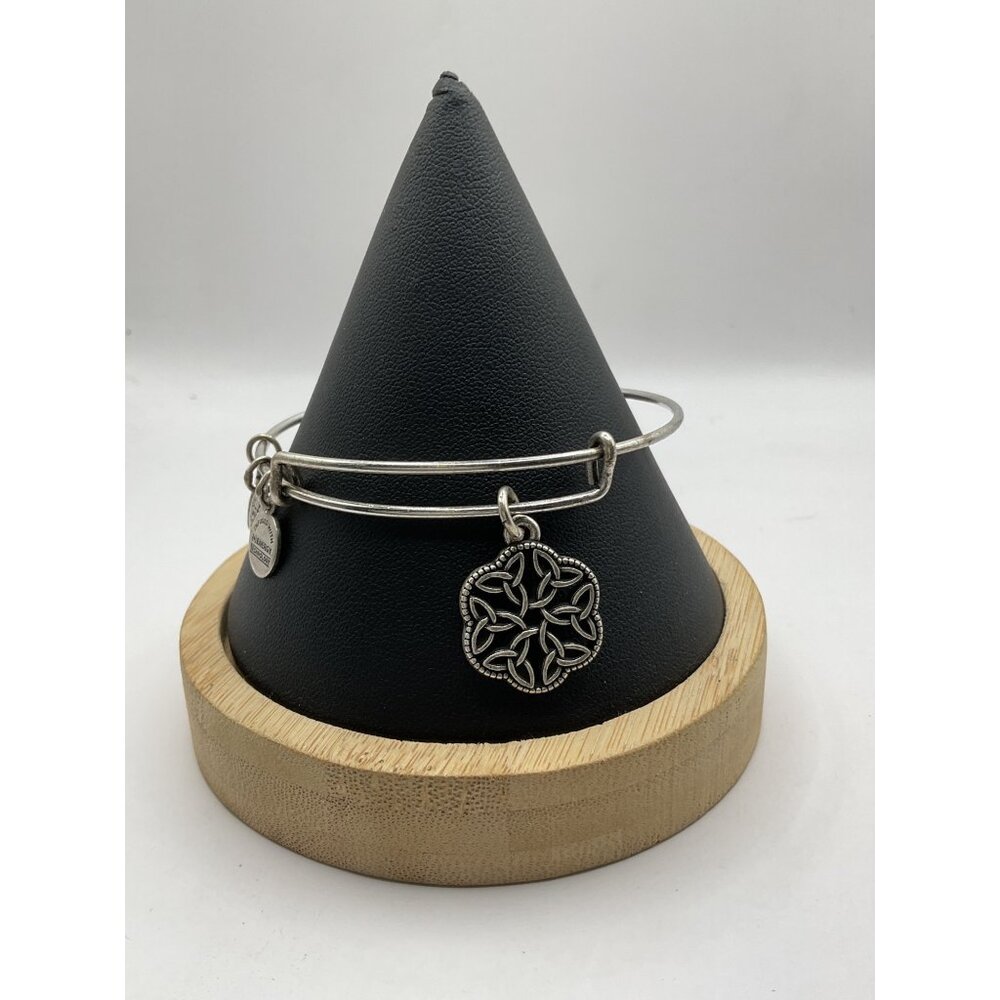 Alex & Ani Endless Knot Silver Tone Expandable Charm Bracelet